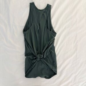 Lululemon Athletica sage Green tie back Tank Top